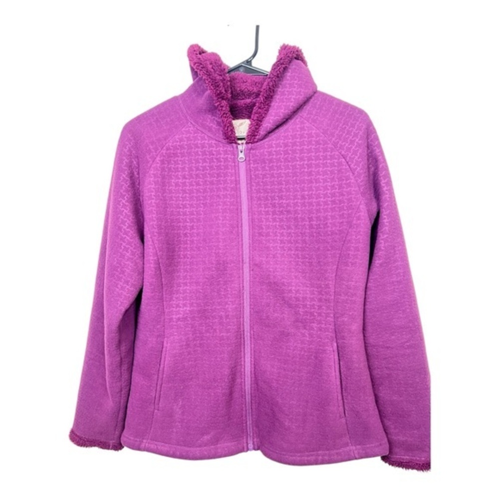 Faded Glory Magenta Teddy Hooded Jacket Size S